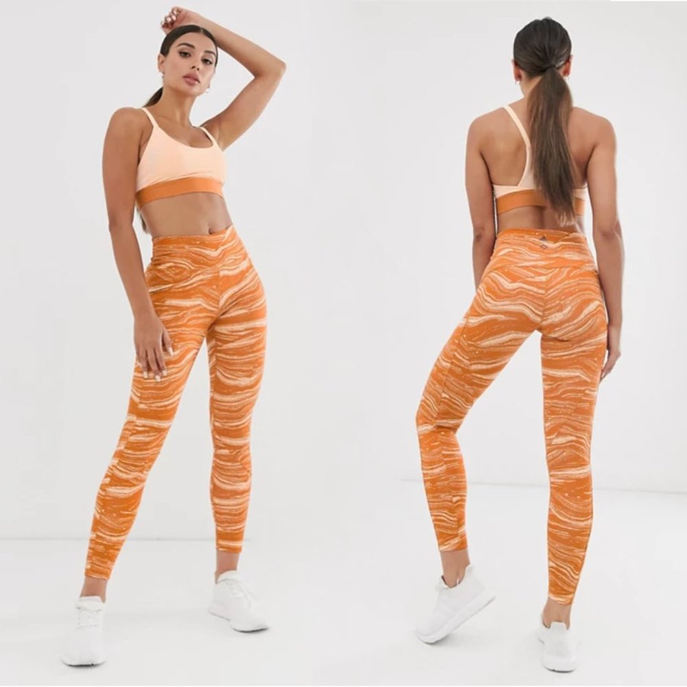 Adidas x Wanderlust | Marble Pattern Leggings Sz.S